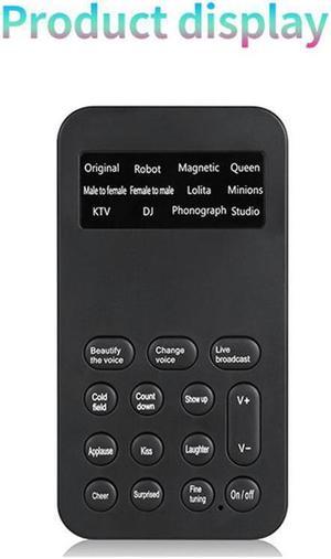 Voice Changer Mini Sound Card 12 Sound Effects Including Sound For Phone Computer PC Game Machine Fast Delivery