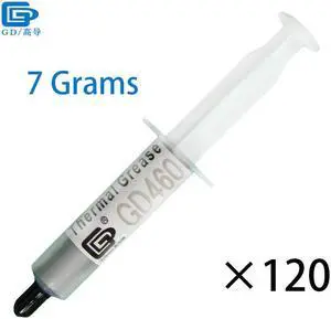 460 Thermal Conductive Grease Paste Silicone Plaster Heat Sink Compound 120 Pieces Net Weight 7 Grams Silver For PS4 CPU SY7