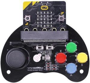 For Micro:Bit Robot Control Handle Game Joystick Stem Education Graphic Programmable Handle Game Machine Toy(Without Micro:Bit)