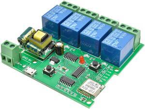 220V 4 CH 4CH 4 Channel Wireless WIFI Relay Board Module Switch 4-way Control Delay Relay IOT For Smart Home Relay Switch