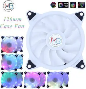 120mm Case Fan Cooler PC Air Cooling Fans Adjustable PWM 6PIN RGB Speed Color Radiator 12V Mute Computer Ventilador