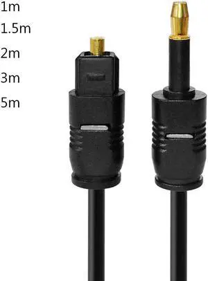 2M 3.5mm to Toslink Audio Cable SPDIF Line Connector Professional High Quality For Speaker Blu-ray Player Xbox Power Amplifier