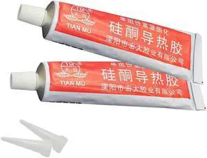 2pcs Milky White Silicone Ketone Thermal Conductive Silicone Curing Computer CPU Heat Dissipation Cream LED Heat Conduction Glue