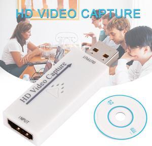 4K 1080P Video Capture Card HD USB 2.0 HDMI Video Grabber Recorder Box for Game Live Streaming USB Video Capture Card With CD