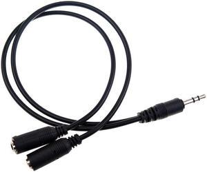 Audio Jack Y Cable 3,5mm Jack Plug Stereo at 2 x 3.5 mm Stereo Jack Socket Coupling Adapter about 20 cm