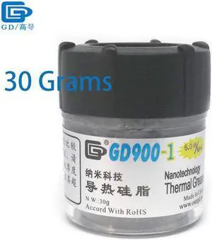 900-1 Thermal Conductive Grease Paste Silicone Plaster Heat Sink Compound Net Weight 30 Grams Containing Silver For CPU CN30