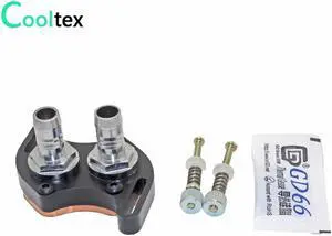 2018 new North and South bridge Water cooling watercooled Block cooler diagonal hole spacing 43mm-58mm with mounting screws