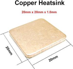 10pcs/lot 20x20x1.0mm DIY Copper Shim Heatsink thermal Pad Cooling for XBOX360 PS2 3 4 BGA CPU VGA Chip RAM IC Cooler Heat sink