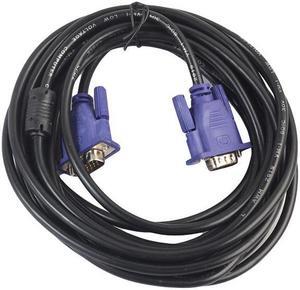 5 Meters VGA Cable Male to Male Monitor Cable Video Adapter Cable with Ferrite Cores for Computer PC HDTV Projector Display
