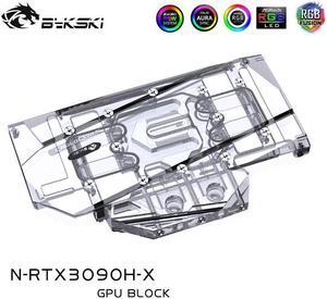 N-RTX3090H-X GPU Water Cooling Block For NVIIDIA RTX 3090 /3080 Reference Edition GraphicCard ,Full Cover Copper Block
