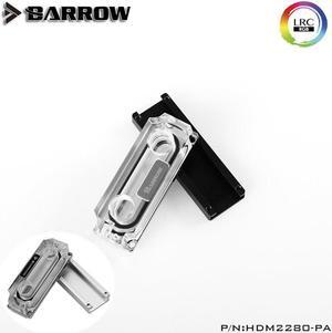 M2 SSD  Water Block Double Sided Auxiliary Cooling 2280 22110PCIE SATA Black Silver HDM2280-PA