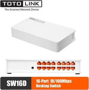 SW16D Desktop Ethernet Switch Lan Hub 16-port Fast Gigabit Network Switch Duplex Exchange
