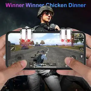 1pair Mobile Phone Gamepad Trigger Fire Button Aim Key L1R1 Shooter Controller PUBG For iPhone For Android Phone Games