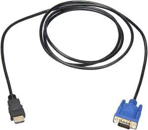Gold Male To VGA HD-15 Male 15Pin Adapter Cable 6FT 1.8M 1080P 340MHz High Bandwidth 10.2 GB / S Transmission Data Rate