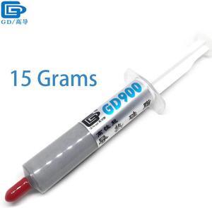 900 Thermal Conductive Grease Paste Silicone Plaster Heatsink Compound Net Weight 15 Grams High Performance Gray SY15