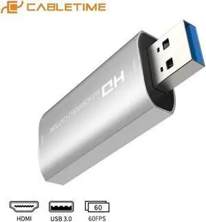 4K HDMI Capture Card USB 3.0 60FPS Screen Recording Vedio Capture for PS4 Camera Live Streaming Recorder C371