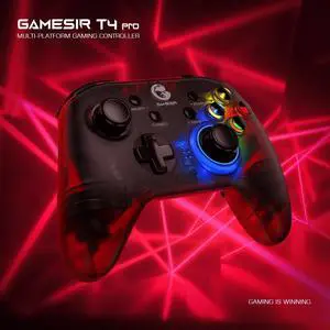 T4 Pro Bluetooth Wireless Game Controller Dual Wireless Connection Gamepad for Nintendo Switch / iPhone / Android / PC