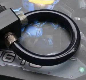 Water Cooling Black PU Flexible Hose 10/16mm Tube 2M