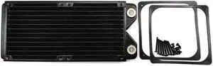240mm Copper  Water Cooling Radiator 120mm Mounting Heat Exchanger 28mm Thick  for 12CM Fan