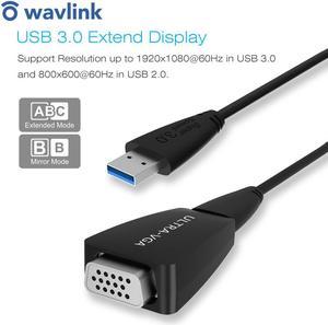 USB 3.0 to VGA Adapter Converter Cable Video Graphics UGA Display Card HD 1920x1080 for PC Laptop Windows