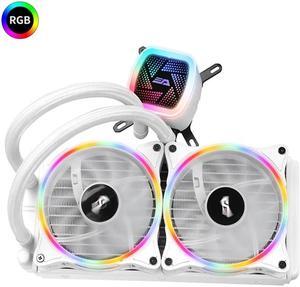 CPU Cooler Liquid 120mm Radiator Quiet Fan PWM Computer Case Water Cooler All-In-One CPU Cooling / AM4 with Support