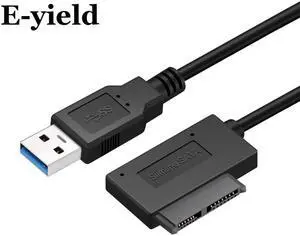 USB3.0  to Mini Sata II 7+6 13Pin Adapter Converter Cable  for Laptop CD/DVD ROM Slimline Drive