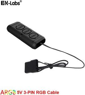 5V ARGB Controller Cable Computer PC 12V RGB Control for LED Strip Bar Light Lamp,AURA Fan 120mm,Memory Sell, SATA/Molex Power