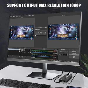 Loop Output Video  Card Recording Box Universal 4K HD Home Office Game Live Computer Components Portable Teaching