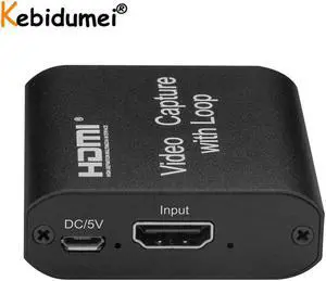 4K HDMI Capture Card 1080P Grabber For PS4 Game Phone Recording Device With Loop Output For Youtube Facebook Live Streaming