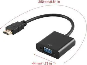 Male to VGA RGB Female  to VGA Video Converter adapter  Cable 1080P HDTV Monitor for PC