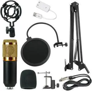Condenser Microphone Kit Network Recording Microphone USB Sound Card NB35 Blowout Preventer Microphone