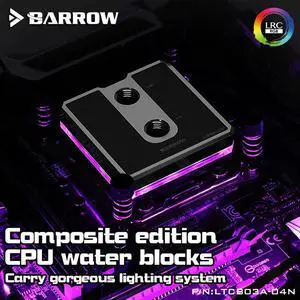 LTCP03A-04N, For Ryzen AM3/AM4 Composite CPU Water Blocks, POM/barss Top Optional, LRC 2.0 5v 3pin, Microwaterway Block