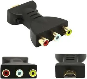 1080P SCART to HDMI Video Audio Converter Signal Adapter with Charging Adapter Cable for Sky Box DVD STB