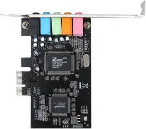 5.1 Sound Card PCI 32-bit Express x1 PCI-E 5.1ch CMI8738 Internal Audio Digital Sound Card PC Repair Parts