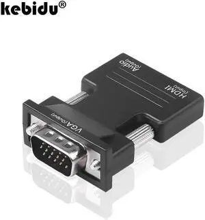 HDMI Female to VGA Male Converter Support 1080P Signal Output for Multimedia with Audio Adapter Wholesale