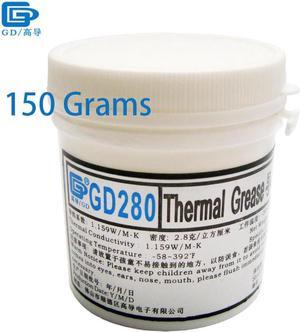 Thermal Conductive Grease Paste Silicone Plaster Heatsink Compound 280 Net Weight 150 Grams Bottle Packing White For LED CN