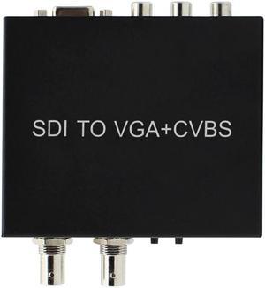 (-/HD-/3G-) to VGA+CVBS/AV+ Converter Support 1080P for Monitor/Camera/Display with adapter