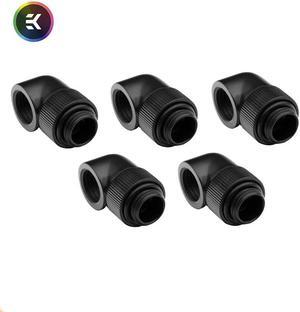 5PCS EK-AF Classic Angled 90° Degree 360 Rotate Fittings G1/4  Computer Liquid Water Cooling Loop Necessary Adapter