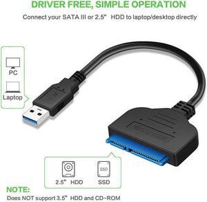 5 Gbit/s USB 3.0 to 2.5" SATA III Hard Drive Adapter Cable UASP -SATA to USB 3.0 Converter