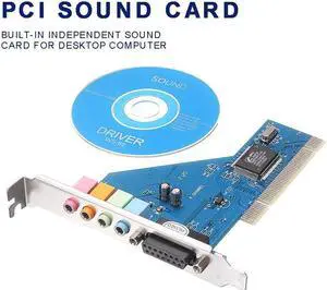 For Desktop PC Computer 1pc 3D Stereo Audio PCI Sound Card 4-channel CMI-8738-4ch Chip With CD Driver Pohiks