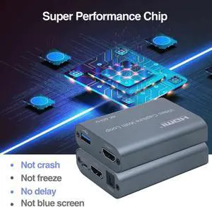 Video Grabber Box USB 3.0 Video Capture Card 4K 60HZ 1080P 60fps For PS4 Game DVD Camcorder Camera Recording Live Streaming