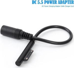 20 cm Female Power Charging Adapter Cable DC 5.5*2.1mm Laptop Charger Cord Wire Extension Lines for Microsoft Surface Pro 3 4