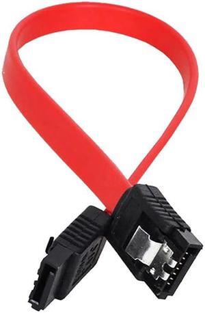 Sata 2.0 Hard Drive Data Cable 45cm Drive Line Yellow Red Straight Line With Buckle Suitable For Computer Motherboard