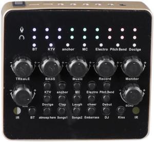 Sound Card for Headset Mic Mobile Phone Computer USB Port Recording Mixer for Live Broadcast K Song