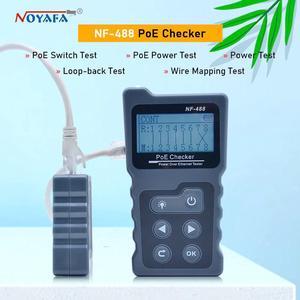 NF-488 PoE power test Network PoE Tester checker Over the Ethernet cat5,cat6 Lan tester network tools PoE Switch test