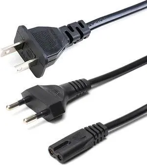 1.5M 2 Pin Prong US EU to C7 Extension Cable Power Supply Cord America European Figure 8 Power Cable For PS4 Laptop Lighting
