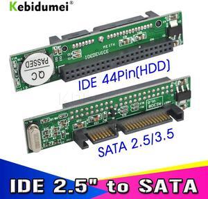 2.5" IDE Female HDD SSD to 7+15P SATA Adapter Converter 1.5Gbs Serial Adapter Converter ATA 133 100 HDD CD DVD