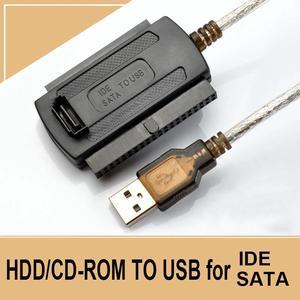 3-in-1 USB 2.0 To IDE / SATA 2.5",3.5" Hard Drive Disk HDD SSD 480Mb/s Data Interface Converter Adapter Cable