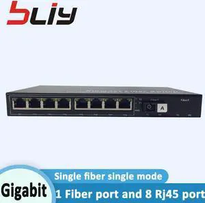 shenzhen 1000M fiber switch 8 port 20KM ftth olt mikrotik MEDIA CONVERTER ethernet switch gigabit switch network switch