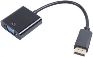 1080p DP DisplayPort Male to VGA Female Converter Adapter Cable Stock